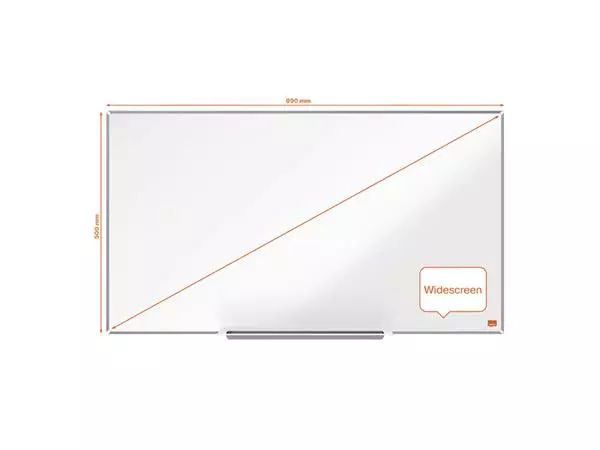 Een Whiteboard Nobo Impression Pro Widescreen 50x89cm emaille koop je bij Buro De Peuter