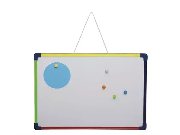 Een Whiteboard MAUL 24x35cm 2-zijdig beschrijf- wisbaar magnetisch staal koop je bij Unimark Office B.V.