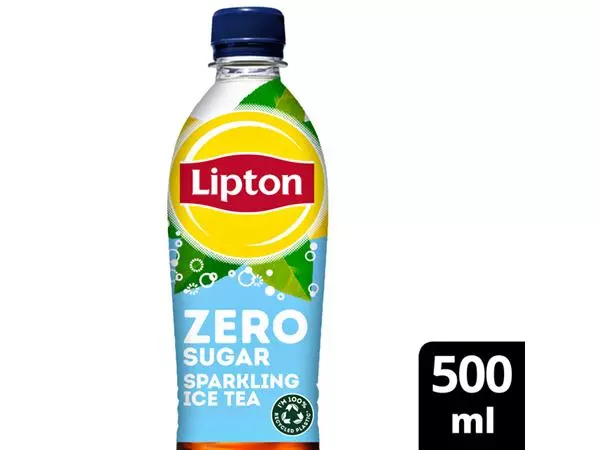 Buy your Frisdrank Lipton Ice Tea sparkling zero petfles 500ml at QuickOffice BV