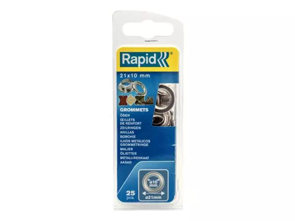 Een Oeillet de renfort Rapid Ø21x10mm koop je bij QuickOffice BV