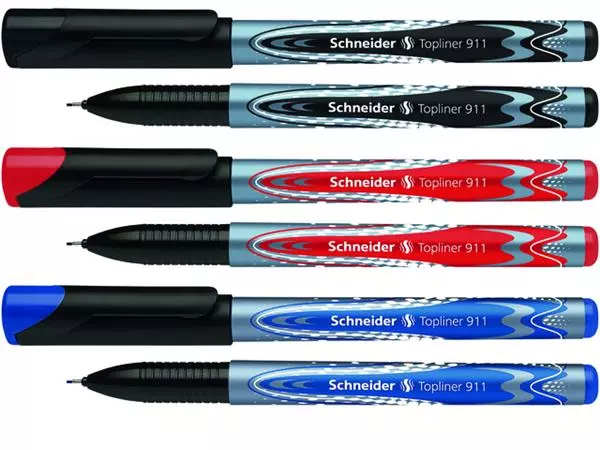 Een Fineliner Schneider Topliner 911 0.4mm blauw koop je bij NiceSupplies.nl