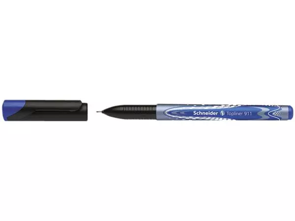 Een Fineliner Schneider Topliner 911 0.4mm blauw koop je bij Buro De Peuter