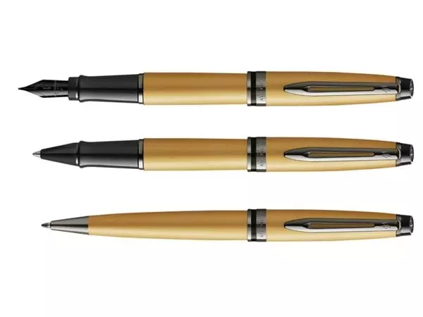 Een Vulpen Waterman Expert metallic gold lacquer RT fijn koop je bij Buro De Peuter