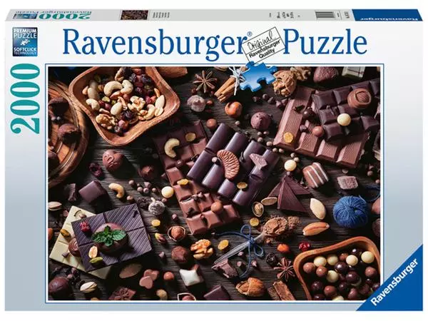 Een Puzzel Ravensburger Chocoladeparadijs 2000 stukjes koop je bij Van Leeuwen Boeken- en kantoorartikelen