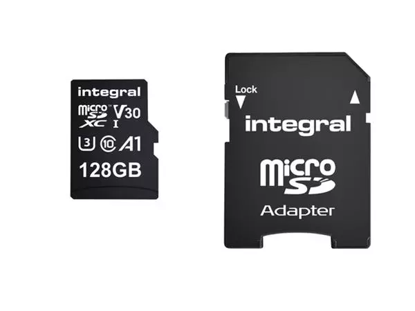 Een Geheugenkaart Integral microSDXC 128GB koop je bij KantoorProfi België BV