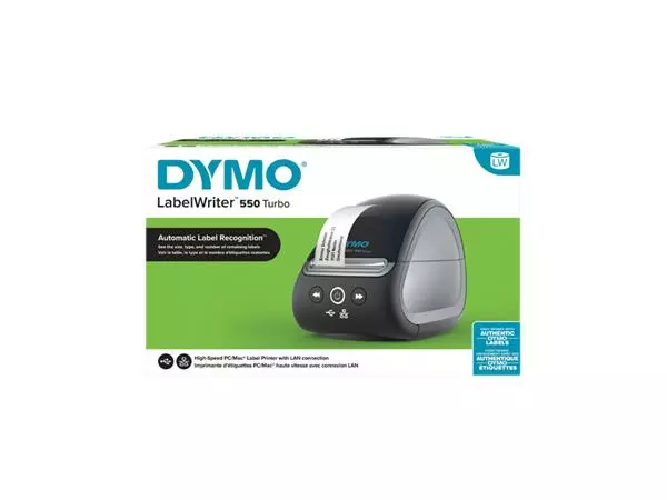 Een Labelprinter Dymo LabelWriter 550 Turbo desktop zwart koop je bij NiceSupplies.nl