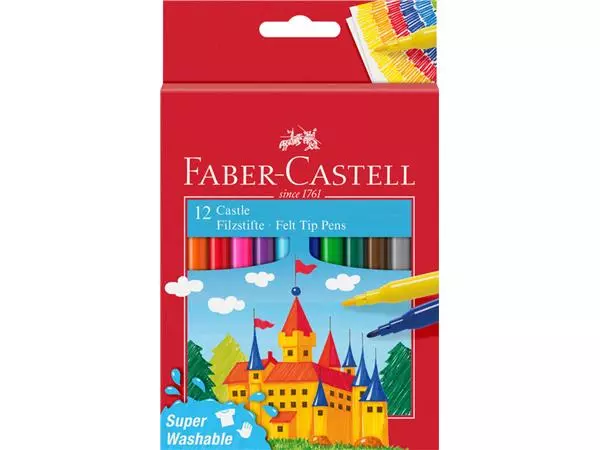 Een Kleurstift Faber-Castell assorti set à 12 stuks koop je bij Alles voor uw kantoor