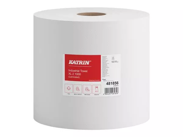 Een Poetspapier Katrin XL 2-laags 360m wit 481856 koop je bij EconOffice