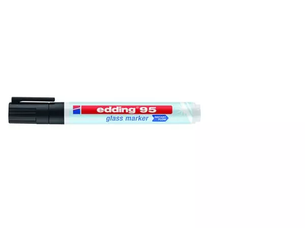 Een Viltstift edding 95 glasbord rond 1.5-3mm zwart koop je bij NiceSupplies.nl