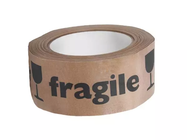 Een Waarschuwingstape IEZZY 50mmx50m 80p gerecycled papier br/zw koop je bij NiceSupplies.nl