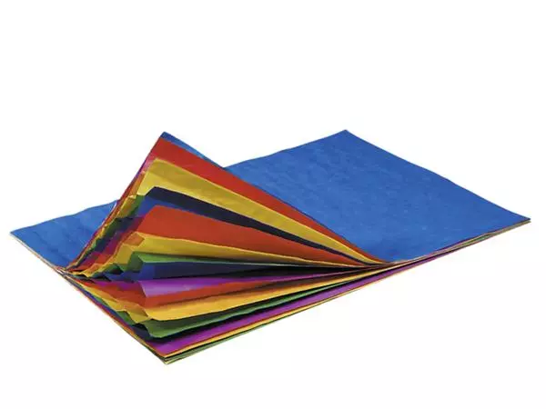 Een Honingraatpapier Folia 23x33cm 5 vel regenboog koop je bij NiceSupplies.nl