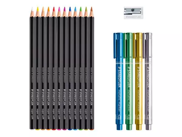 Een Kleurpotlood Staedtler Design Journey Black & White 17-delig koop je bij NiceSupplies.nl