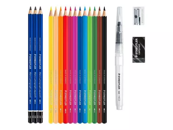 Een Kleurpotlood Staedtler Design Journey watercolor aquarel 18-delig koop je bij NiceSupplies.nl