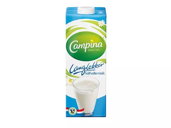Een Melk Campina LangLekker halfvol 1 liter koop je bij KantoorProfi België BV