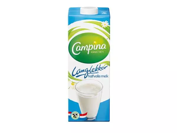 Een Melk Campina LangLekker halfvol 1 liter koop je bij Ziffo Kantoorcentrum BV