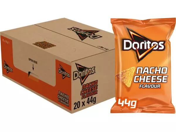 Een DORITOS NACHO CHEESE ZAKJE 44GR koop je bij Kantoorvakhandel van der Heijde