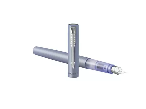 Een Vulpen Parker Vector XL silver blue medium koop je bij NiceSupplies.nl