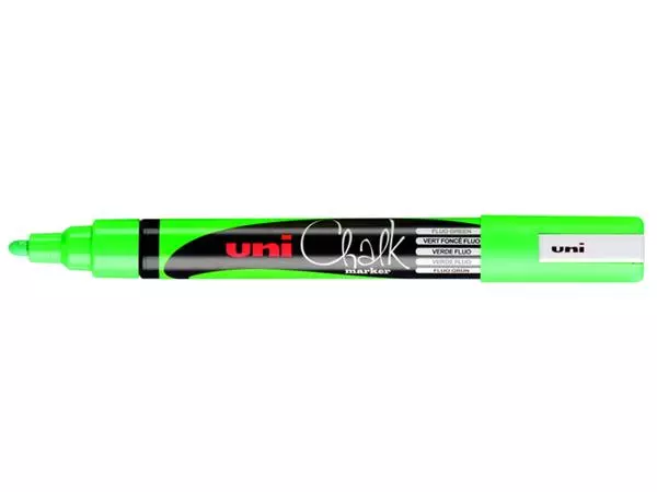 Een Krijtstift Uni-ball chalk rond 1.8-2.5mm fluor groen koop je bij Van Leeuwen Boeken- en kantoorartikelen