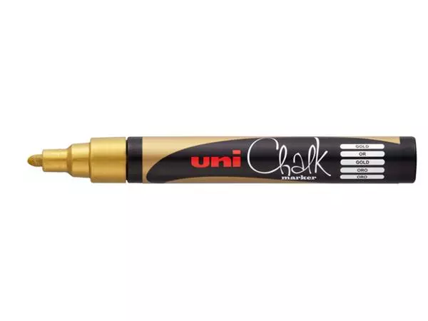 Een Krijtstift Uni-ball chalk rond 1.8-2.5mm goud koop je bij Van Leeuwen Boeken- en kantoorartikelen