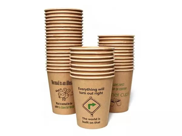 Een BEKER IEZZY COFFEE-TO-GO 237ML KARTON koop je bij Kantoorvakhandel van der Heijde