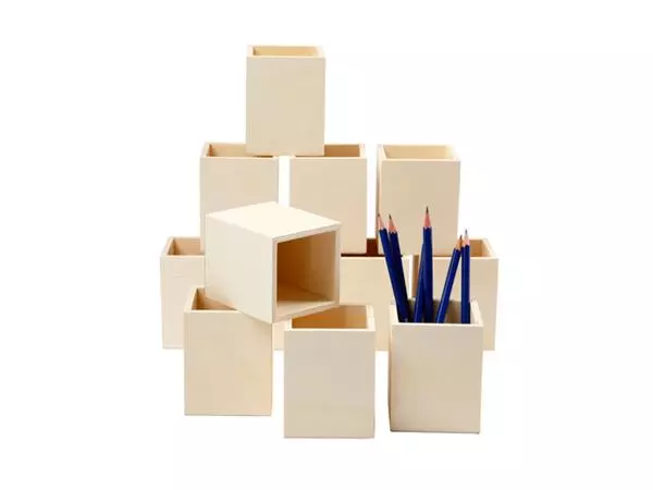 Een Pennenbak Creativ Company 7.5x7.5x9.5cm triplex koop je bij NiceSupplies.nl