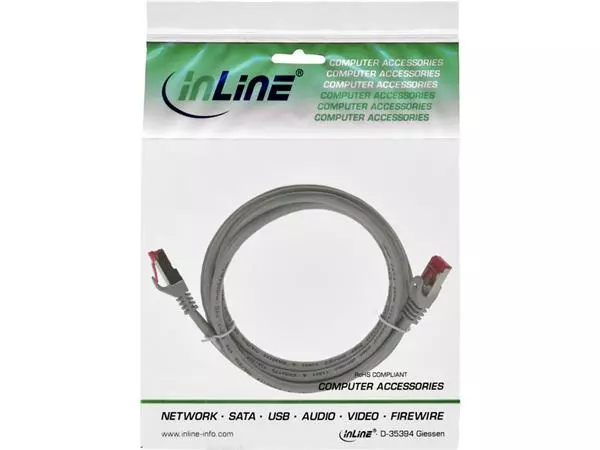 Een Kabel inLine patch CAT.6 S/FTP 3 meter grijs koop je bij NiceSupplies.nl