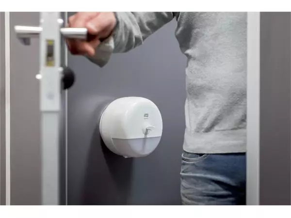 Een TOILETPAPIERDISPENSER TORK T9 MINI WIT 681000 koop je bij Kantoorvakhandel van der Heijde