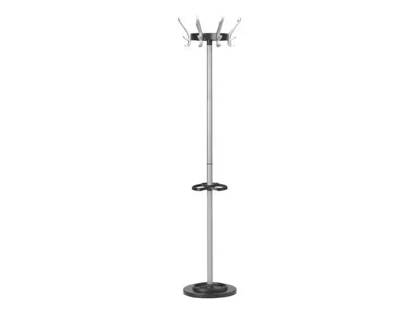 Buy your Standing coat rack Unilux Cypres metallic gray at QuickOffice BV