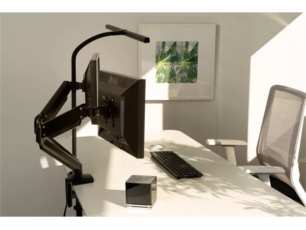 Een Bureaulamp Unilux Strata led tafelklem zwart koop je bij Alles voor uw kantoor
