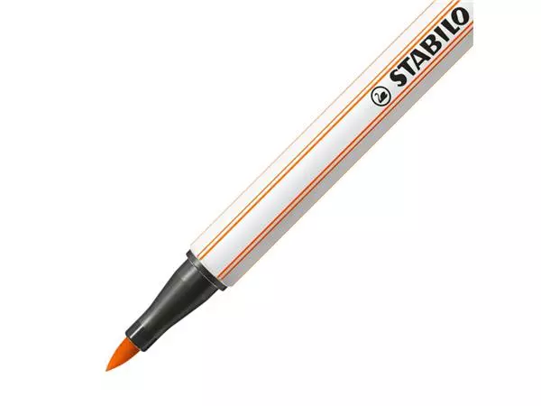 Een BRUSHSTIFT STABILO PEN 68/30 BLEEK VERMILJOEN koop je bij Kantoorvakhandel van der Heijde