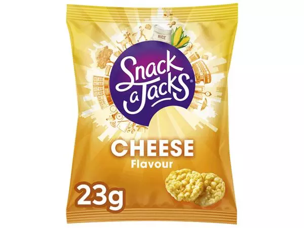 Een Mini rijstwafels Snack-a-Jacks cheese koop je bij L&N Partners voor Partners B.V.