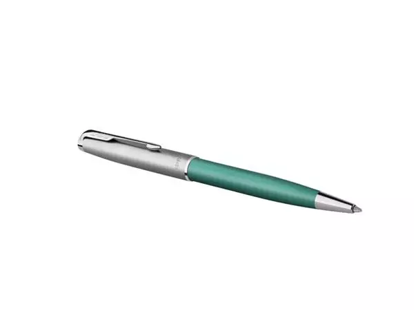 Een Balpen Parker Sonnet Essential sandblasted green lacquer CT medium koop je bij Buro De Peuter