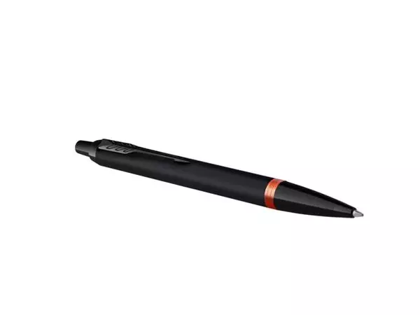 Een Balpen Parker IM black orange vibrant ring medium koop je bij Kantoorvakhandel van der Heijde