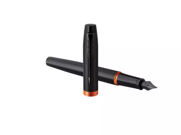 Een Vulpen Parker IM black orange vibrant ring fijn koop je bij Buro De Peuter