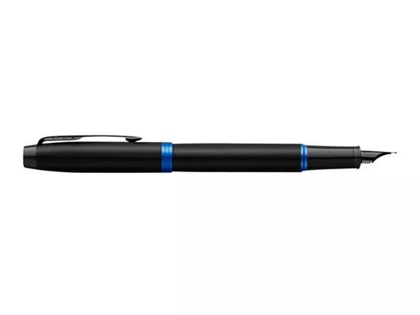 Een Vulpen Parker IM black blue vibrant ring medium koop je bij Kantoorvakhandel van der Heijde