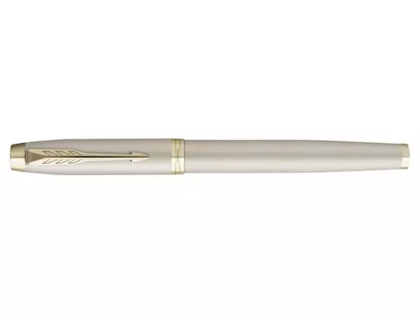 Een Vulpen Parker IM Monochrome champagne medium koop je bij Buro De Peuter