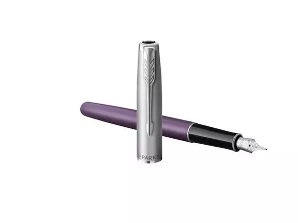 Een Vulpen Parker Sonnet Essential sandblasted violet CT medium koop je bij Unimark Office B.V.