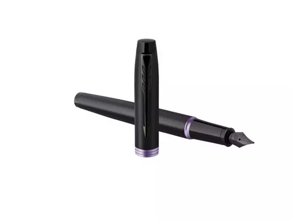 Een Vulpen Parker IM black purple vibrant ring medium koop je bij NiceSupplies.nl