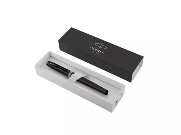 Een Vulpen Parker IM black purple vibrant ring fijn koop je bij Kantoorvakhandel van der Heijde