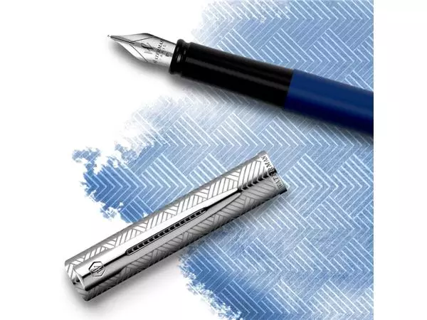 Een Vulpen Waterman Allure DeLuxe blue fijn koop je bij Buro De Peuter