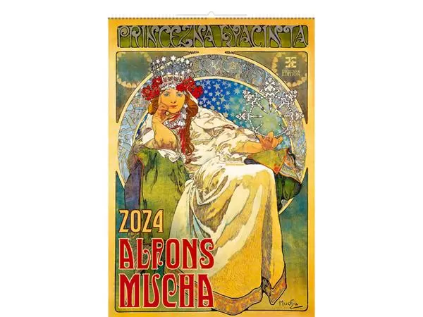 Een Kalender 2025 Helma 365 34x48.5cm Alfons Mucha koop je bij Omnia 4 Office