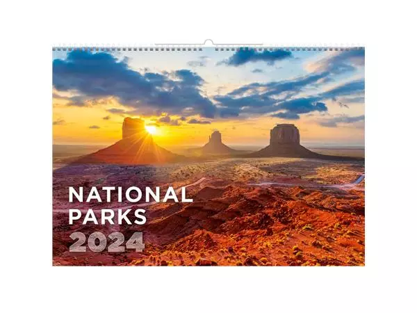 Een Kalender 2025 Helma 365 31.5x45cm Nationale parken koop je bij Van Leeuwen Boeken- en kantoorartikelen