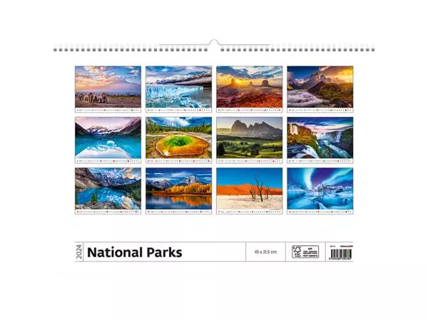 Een Kalender 2025 Helma 365 31.5x45cm Nationale parken koop je bij L&N Partners voor Partners B.V.