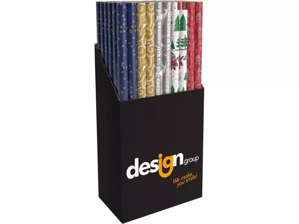 Een Inpakpapier Kerst metallic 150x70cm assorti koop je bij QuickOffice BV