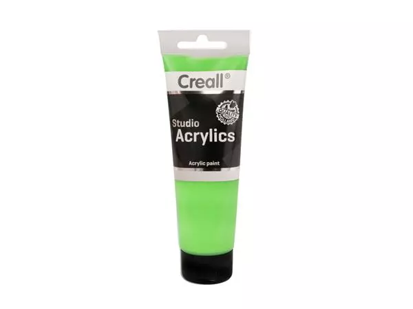 Een Acrylverf Creall Studio Acrylics 79 fluor green 120ml koop je bij Kantoorvakhandel van der Heijde