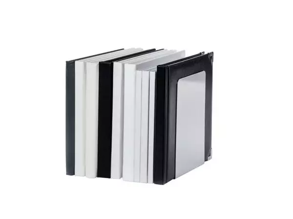 Een Boekensteun MAUL aluminium 12x12x17.5cm set 2 zilver koop je bij NiceSupplies.nl