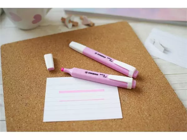 Een Markeerstift STABILO Swing cool 275/158 pastel fris fuchsia koop je bij Kantoorvakhandel van der Heijde