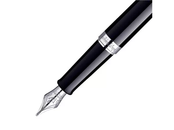 Een Vulpen Waterman Hémisphère black lacquer CT medium koop je bij Kantoorvakhandel van der Heijde