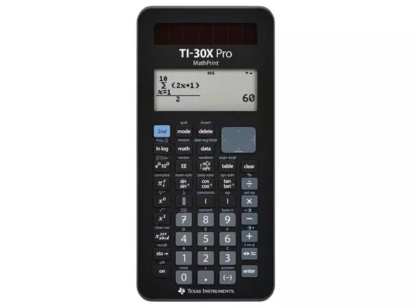 Een Rekenmachine TI-30X Pro MathPrint koop je bij MV Kantoortechniek B.V.