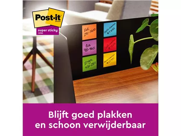 Een MEMOBLOK POST-IT 654 SUPER STICKY 76X76MM BOOST koop je bij Kantoorvakhandel van der Heijde